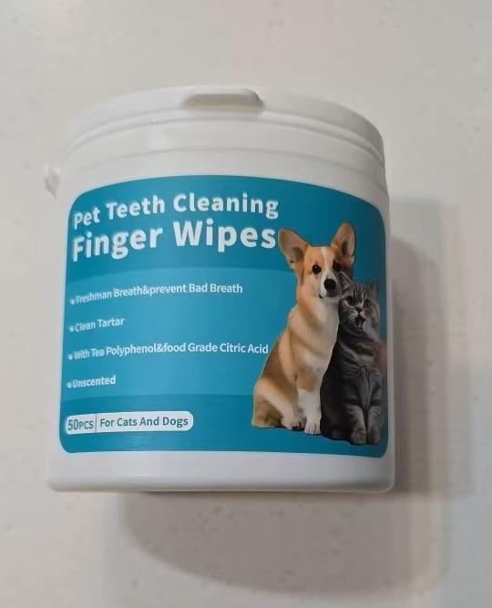 Gentle Dental Finger Wipes For Pets (Set of 50)🌟