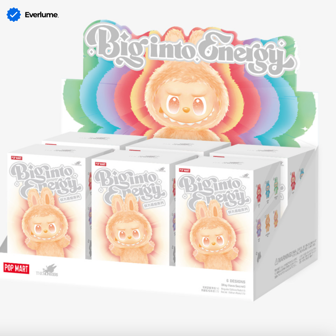 Big Into Energy Blind Pack of 6 Original Furry Labubu - by Pop Mart x the Monsters By Everlume